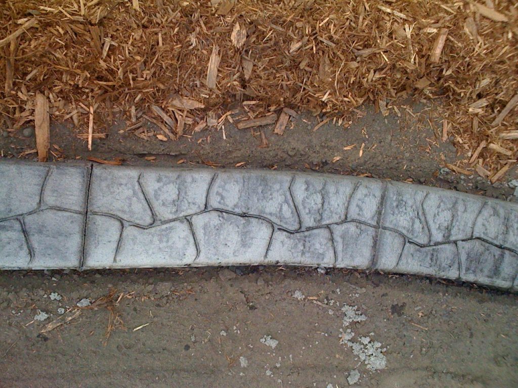 stamped curb