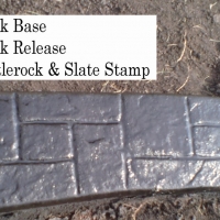Base- near black   Release-  black Stamp- castlerock/slate curb
