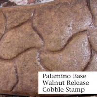 Base-  palomino Release-  walnut Stamp- cobble  curb