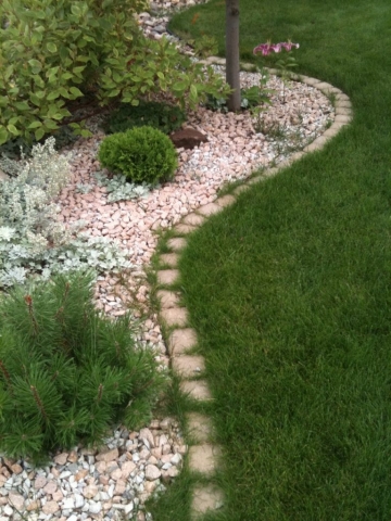 we will replace this contaminated cobble edging