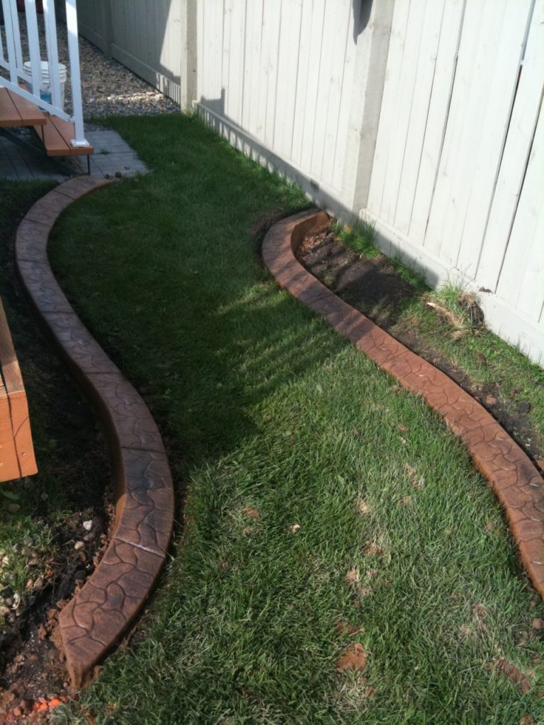 another creative little path- note how we cut off the curb for a transition to a different material.