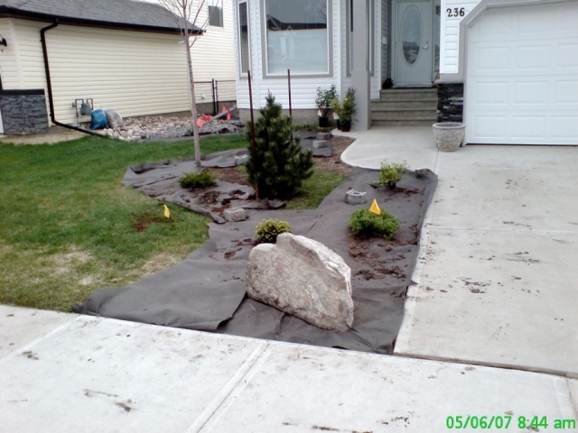 This homeowner prep lacks the defined edge we need for curbing