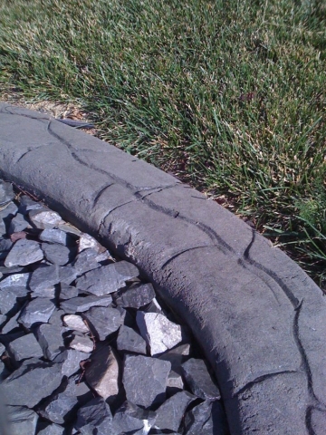 We see a lot of this very rough finishing on the quick kerb product.