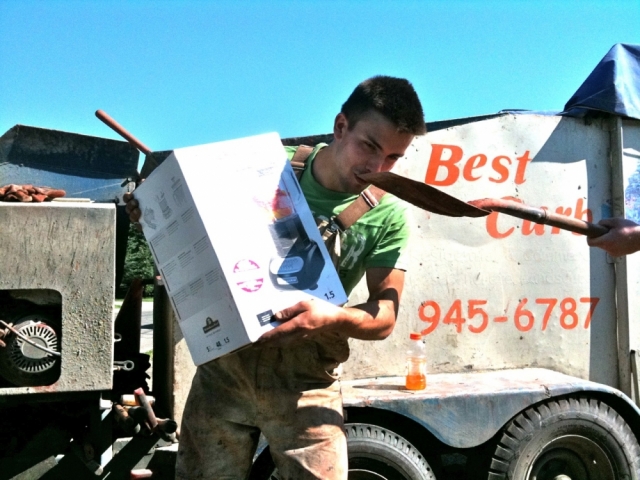 Ryan pausing for a snack after earning his mixmaster award