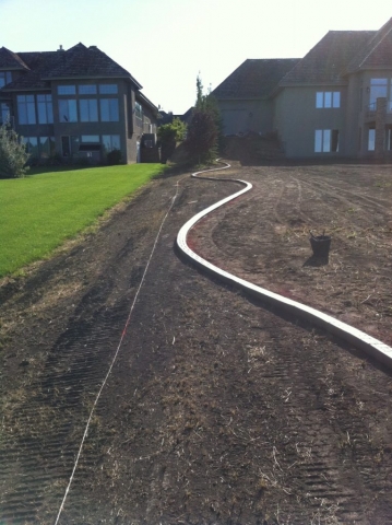 along fence line- easy mowing