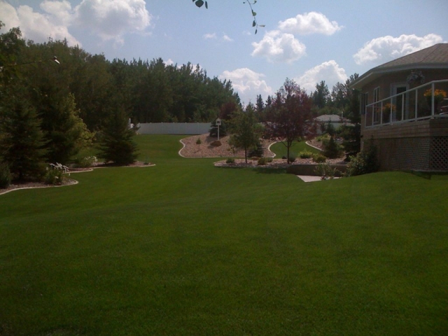 Spectacular!- just needs some curb to protect the lattice around the base of the deck now